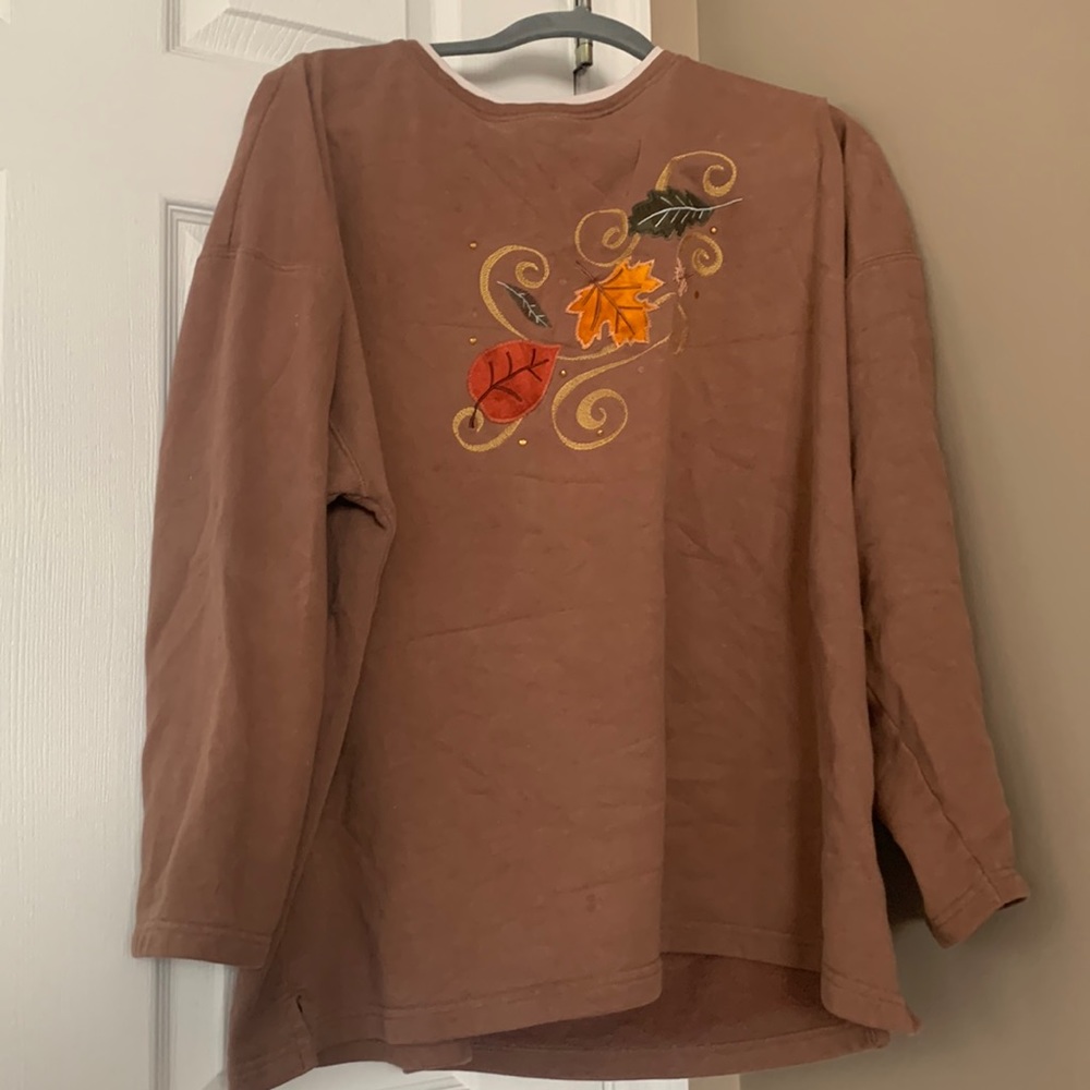 Oversized Brown Autumn Sweatshirt